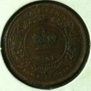 Canada Nova Scotia Half Cent KM 7 AU 1864 2