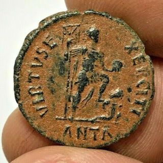 Ancient Roman Bronze Coin Valentinianus Large 4.  3gr 22.  6mm