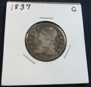 1837 Capped Bust United States Of America Quarter,  Variety 2,  No Motto