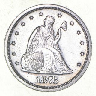 1875 - S Seated Liberty Twenty - Cent Piece 3423