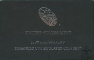 2017 United States Us 225th Anniversary Enhanced Uncirculated 10 - Coin Set