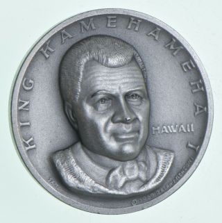 High Relief King Kamehameha I Medallic Arts.  999 Silver Round Medal 25g 451