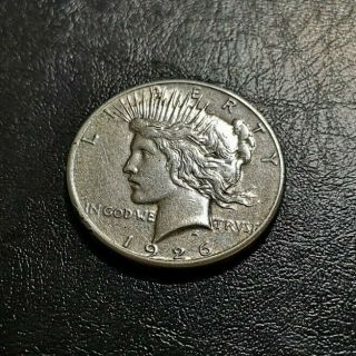 Usa - - Peace Dollar 1926s Silver 0.  900 Au
