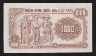 Vietnam Banknote 1000d 1951 Pick 65a 2