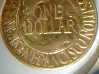 1915 - S - Panama Pacific Exposition - Dollar - $1 - U.  S.  Gold Piece - U.  S.  Gold Coin 5