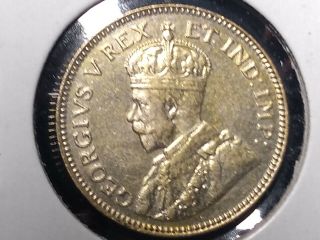 1922 East Africa 50 Cents Km 20 Silver Coin