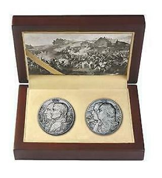 Niue 2012 Historical Events War Of 1812 Napoleon Kutuzov 2x 2 Oz Silver Coin Set