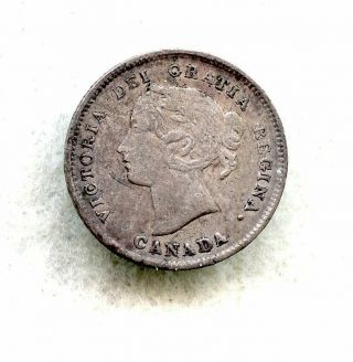Canada 1894 5 Cent Silver Vf