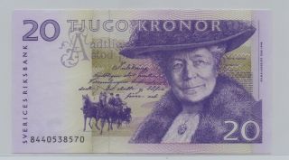 [$] Sweden,  Nd,  20 Kroner,  Gem Unc