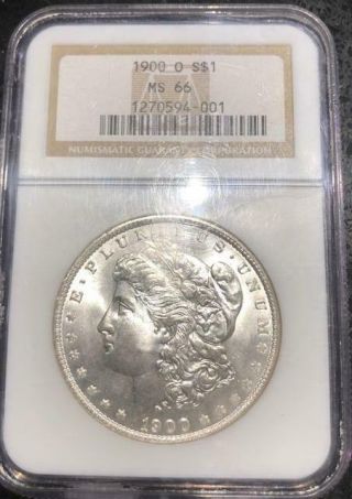 1900 O $1 Morgan Silver Dollar Ngc Ms 66