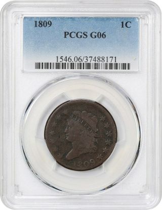 1809 1c Pcgs Good - 06 - Large Cent