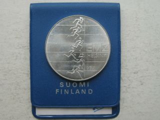 Finland Silver 10 Markka 1971 European Athletic Championship Package