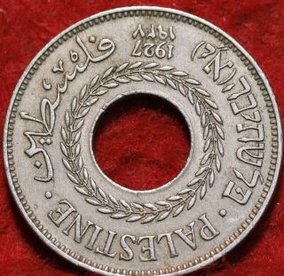 1927 Palestine 5 Mils Clad Foreign Coin