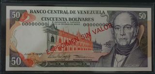Banco Central De Venezuela - Junio - 5 - 1995 Banknote - 50 Bolivares.