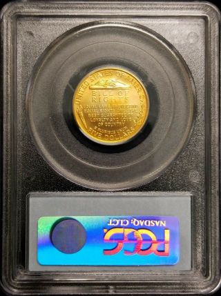 1993 - W $5 Madison Bill of Rights Modern Commemorative Gold Coin PCGS MS70 2