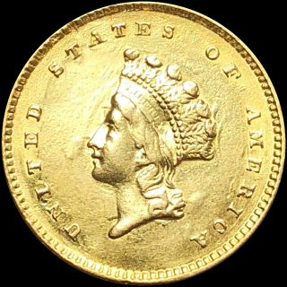 1854 $1 Gold Dollar Piece Bu Ms Unc Gorgeous Liberty Coronet Shiny