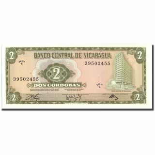 [ 216253] Banknote,  Nicaragua,  2 Cordobas,  1972,  1972 - 04 - 27,  Km:121a,  Unc (65 - 70)