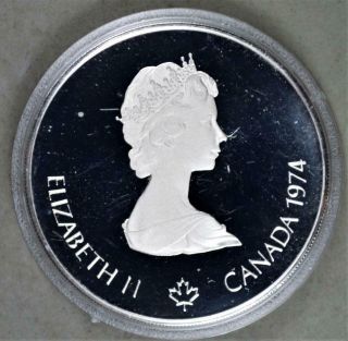 Canada 1974 5 Dollars Proof Silver Coin - Montreal Olympics 2
