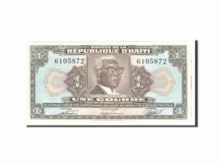 [ 116408] Banknote,  Haiti,  1 Gourde,  1919,  Undated,  Km:200a,  Unc (65 - 70)