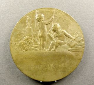 French Medal.  Nude Child,  Baby,  Cherub,  Cherubin,  Putti.  Art Nouveau.  By Pillet.