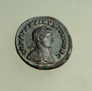 Constantine Ii As Caesar A.  D.  317 - 337 Buste N.  R.  Æ 20mm Vot V Heraclea