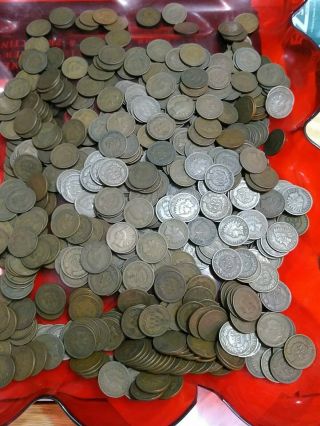 10 Full Rolls (500) - Indian Head Pennies - Circulated