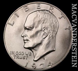 1974 - S Eisenhower Dollar - Silver Choice Brilliant Uncirculated I7606