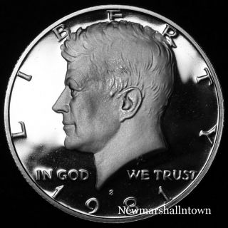 1981 S Kennedy Proof Half Dollar Type 2 Clear " S " From Us Proof Set