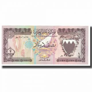 [ 621558] Banknote,  Bahrain,  1/2 Dinar,  Km:7,  Unc (65 - 70)