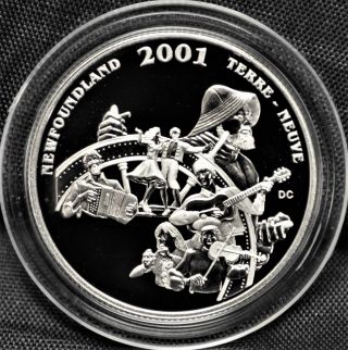 2001 Canada 50 Cents Proof Silver Coin - Newfoundland - Festival Series - No Case