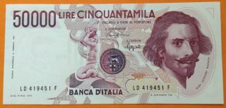 Italy 50000 Lire 1984 Unc,