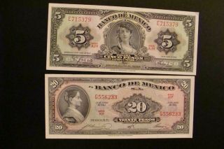 Mexico 5 - 20 Pesos 1963 Crisp Unc