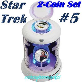 2015 Star Trek Captain Kathryn Janeway U.  S.  S Voyager 1oz Silver Proof 2 - Coin Set