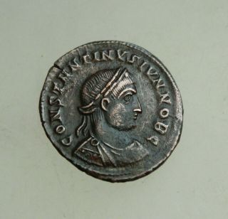Constantine Ii As Caesar A.  D.  317 - 337l Buste N.  R.  Æ 20mm Follis Heraclea