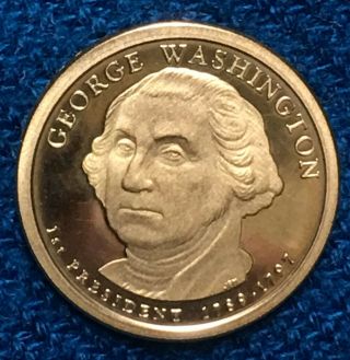 2007 $1 George Washington Presidential Dollar - Error Coin - No Letters On Edge