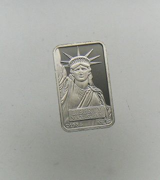 5 Gram Credit Suisse " Liberty " Platinum Bar 029463 Not
