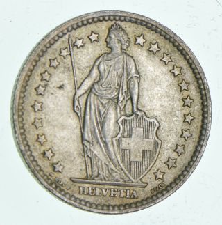 Silver - World Coin - 1958 Switzerland 2 Francs - 9.  6g - World Silver Coin 560