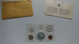 1967 Canada Set - Uncirculated Silver Coin Set With Envelope