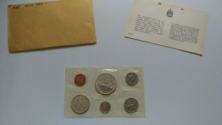 1965 Canada Set - Uncirculated Silver Coin Set With Envelope