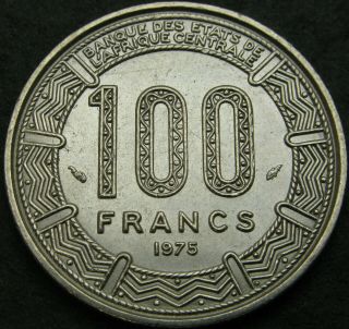 Chad 100 Francs 1975 - Nickel - Aunc - 3086 ¤