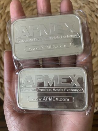 (2) x 5 oz Silver Bar - APMEX 2