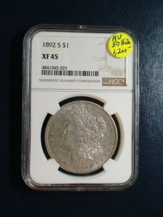 1892 S Morgan Silver Dollar Ngc Xf45 Better Date $1 Coin Buy It Now