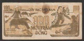 Vietnam,  100 Dong Banknote,  1947,  Extra Fine,  Cat 35