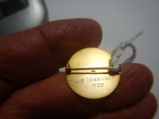 14 K gold pin 4.  9 grams Washington University School of Nursing 1922 scrap gold 2