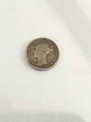 1870 United Kingdom 3 Pence - World Silver Coin
