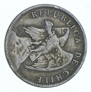 Silver - World Coin - 1924 Chile 1 Peso - 8.  5g - World Silver Coin 468
