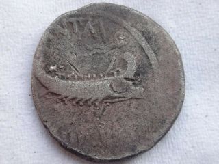 Silver Denarius Mark Antony.  F 33