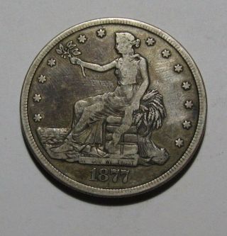 1877 Cc Trade Dollar - Fine To Very Fine - 325su