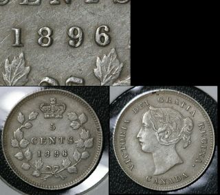 Summer - Canada 5 Cents - 1896 - Ef (bfa984)