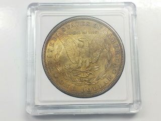Gold Toned 1881 - S Morgan Silver Dollar - Blue Crescent - L@@K 5